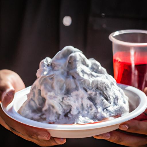 Create your own miniature volcano with this easy baking soda volcano recipe!