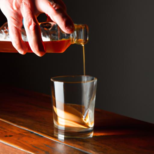 Expertly mixing soda and peanut butter whiskey for the ultimate cocktail