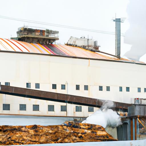 Caustic soda is used in the paper industry to break down wood chips into pulp.