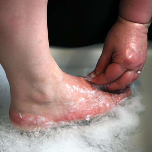 Baking soda can help exfoliate rough skin on your feet, leaving them feeling soft and smooth.
