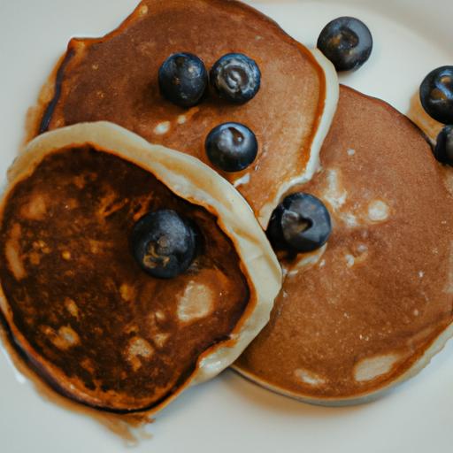 Add some freshness to your pancakes with blueberries